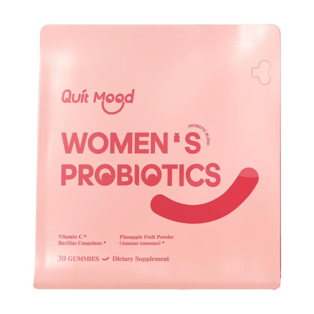 Quitmood Women's Probiotics Feminine ph Balance Gummies -Hawaiian Pineapple - individual package vitamin C