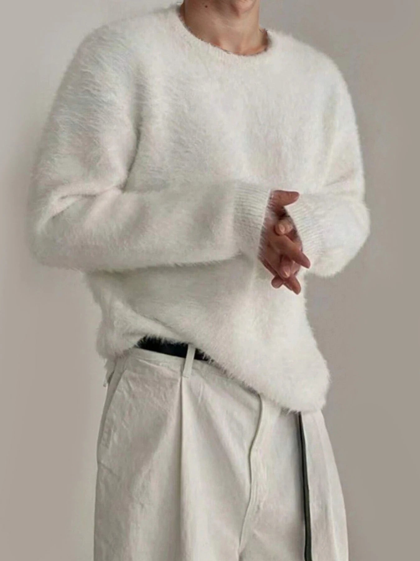 Men's Soft Cashmere Loose Knit Sweater