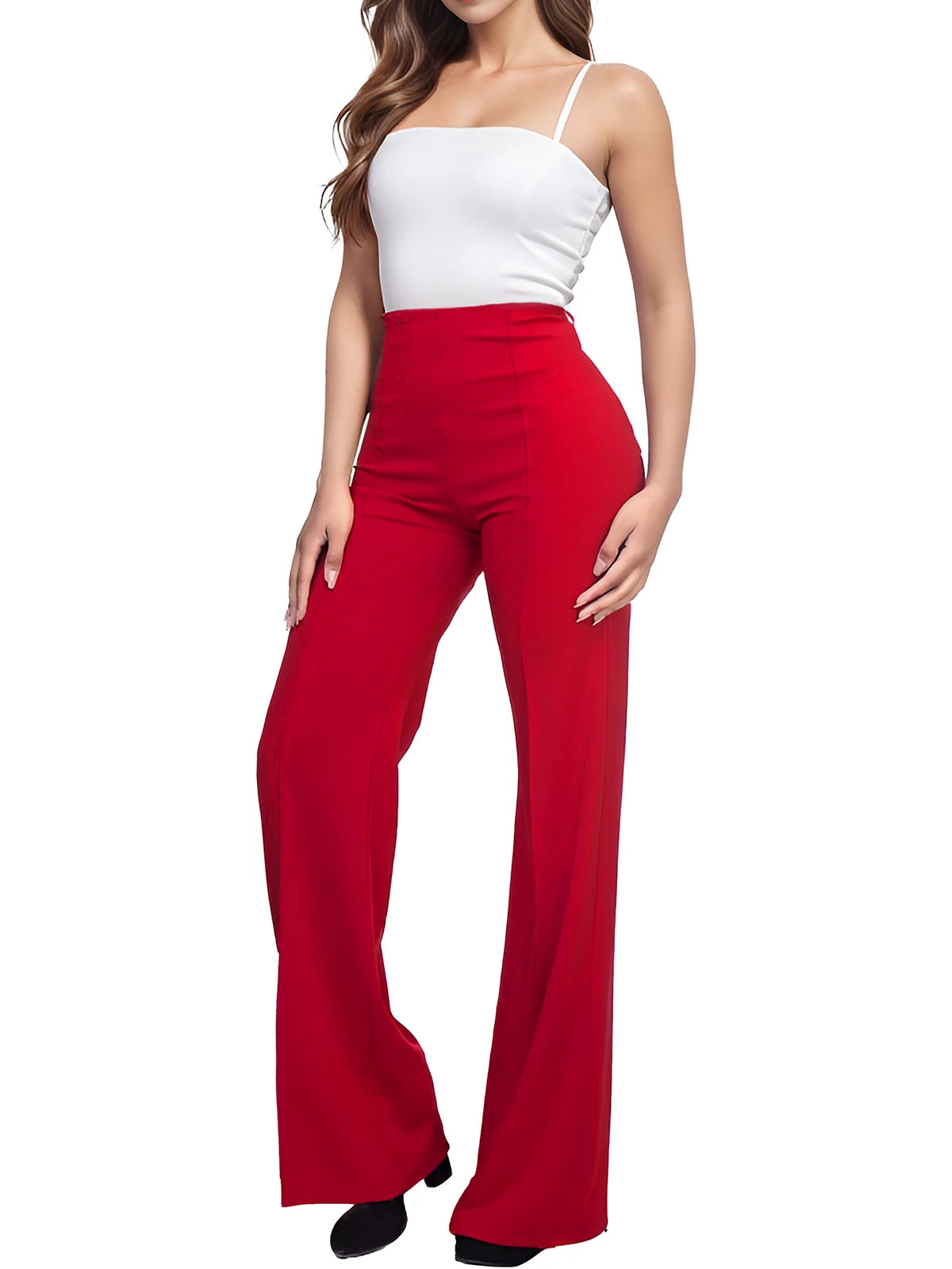 Women's High Waist Dress Pants Trouser  women clothes  elegante