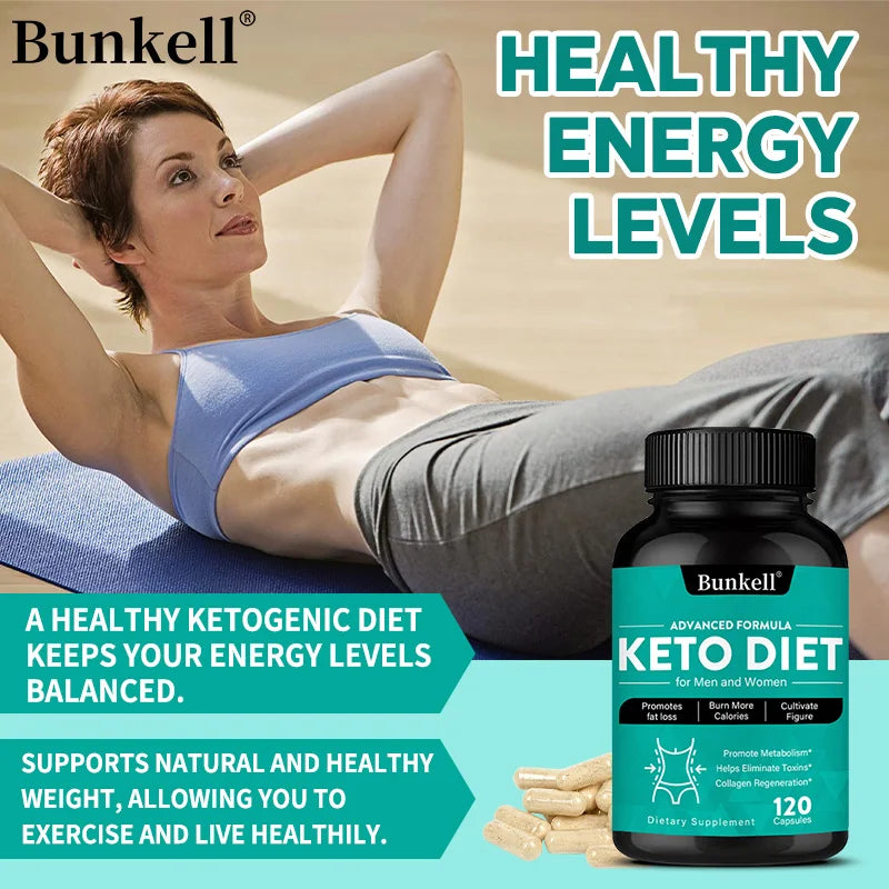 Keto Diet Supplement - for Men and Women - Anti-inflammatory, Antioxidant, Boost Metabolism,  Balance Energy Levels - Non-GMO