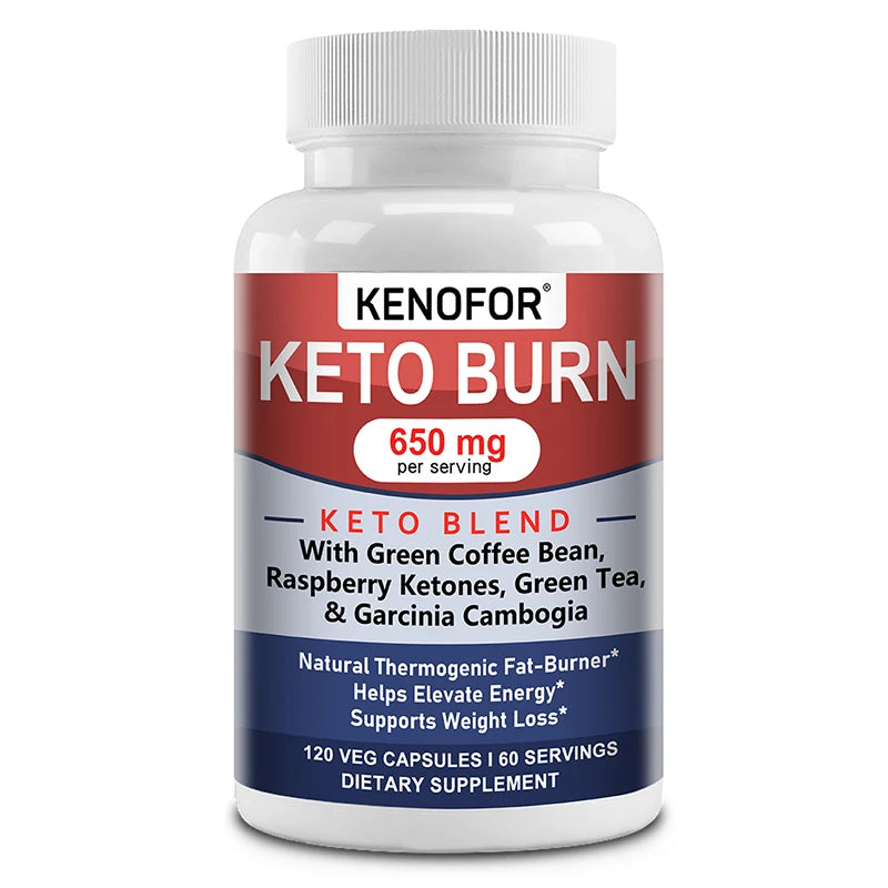 Keto Burn, Control and Weight Management. , Green Coffee Bean, Raspberry Ketone and Green Tea Extract To Support Fat Burning