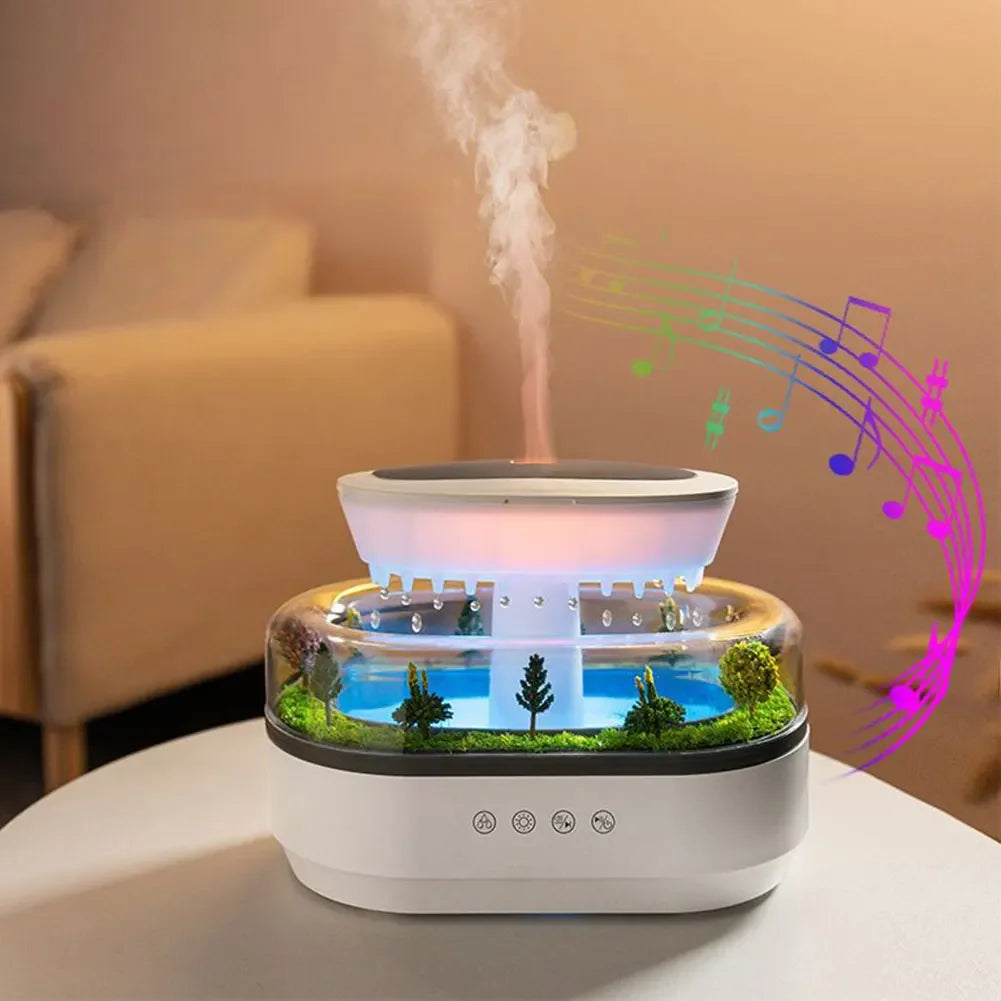 Air Humidifier Water Drip Micro Landscape Essential Oil Diffuser with 7 Night Light Aroma Diffuser for Home Office