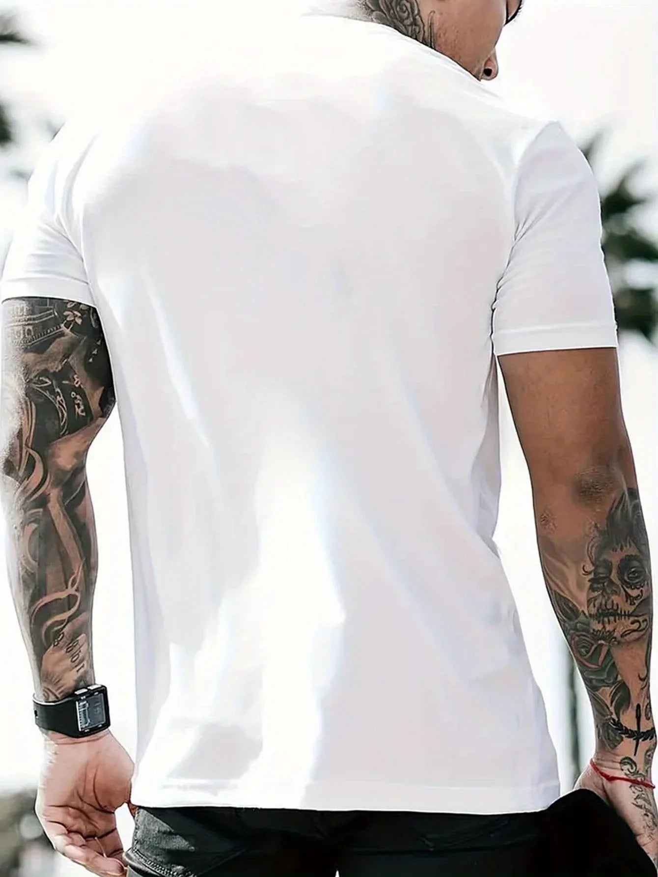 Summer men's 100% pure cotton casual loose fit Jesus Way truth life letter printed round neck short sleeved T-shirt top