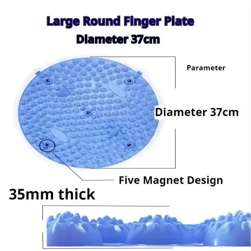 Foot Yoga Massage Acupressure Board Mat Muscle Relaxation Round Exercise Mat Fitness Foot Training Acupuncture Physiotherapy2027