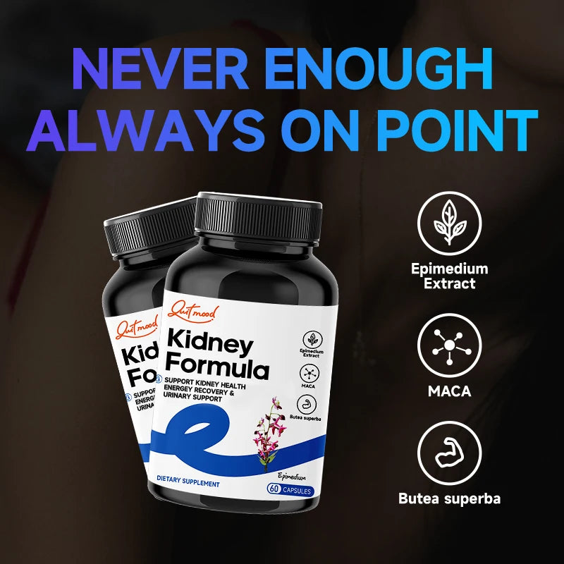 Quitmood Kidney Support Supplement - Kidney Cleanse, Detox & Repair for Men and Women