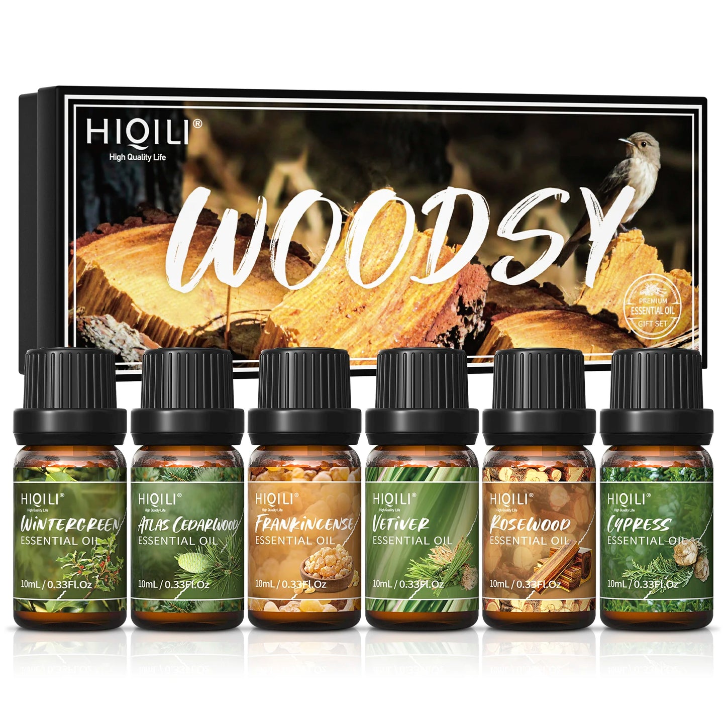 Fragrance Oil Set, 6 PCS*10mL Pure Perfume Oil Set for Gift Aromatherapy Diffuser DIY Perfume Candle Soap Making