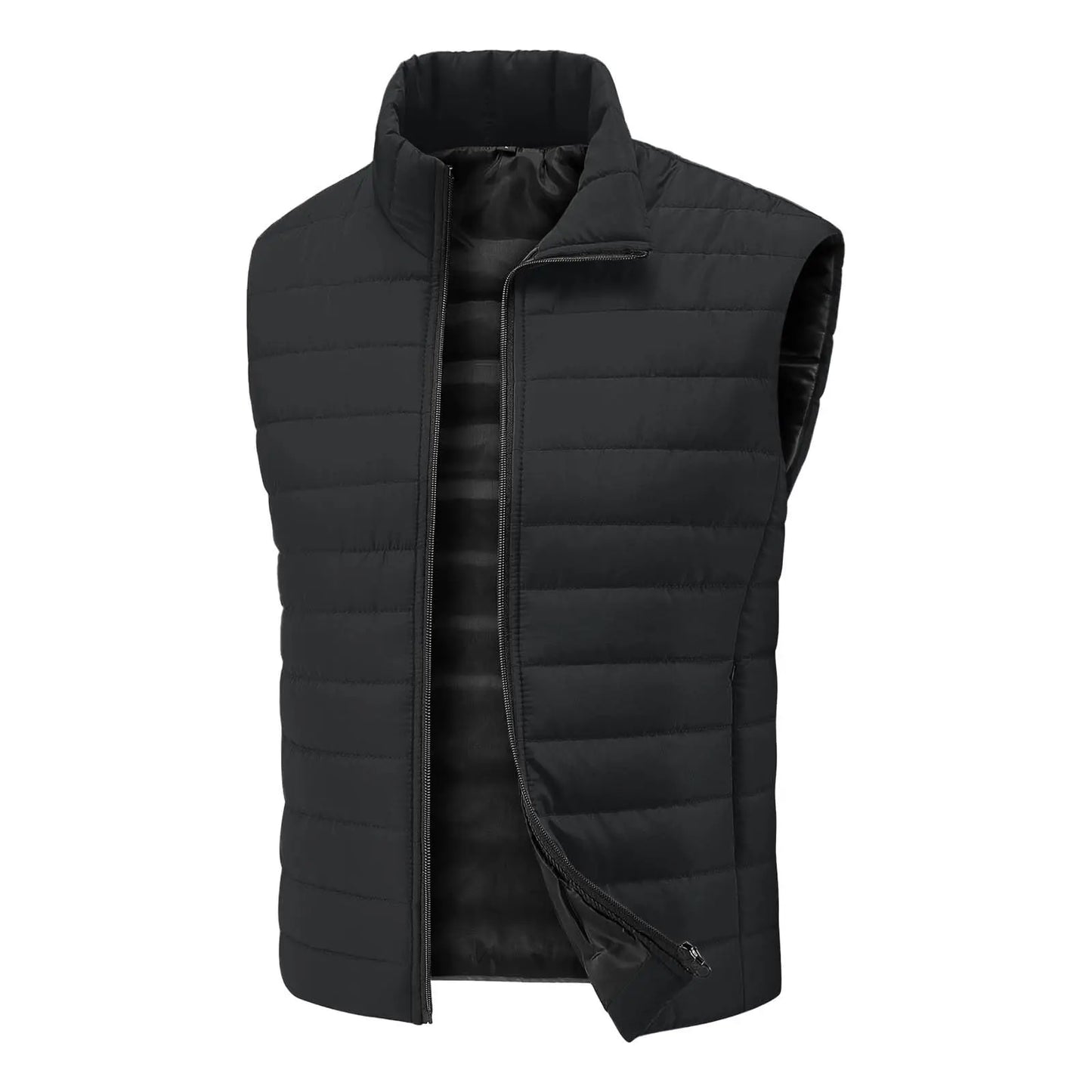 Animal Game Men's Casual Vest Lightweight Sleeveless Jacket Zipper Outerwear Vest Outdoor Warm Vest with Pockets Work Coats