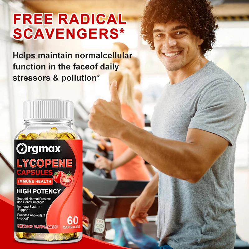 Lycopene Capsules Tomato Powerful Antioxidant Support Prostate Health 120 Capsules