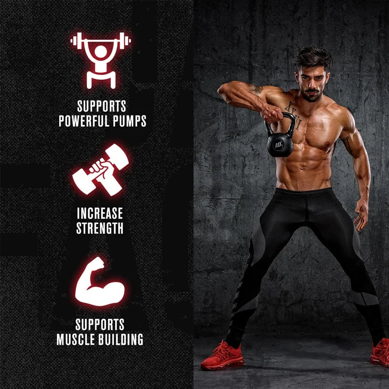 Male Strength Supplement - Contains Vitamins and Minerals to Support Male Energy, Muscle Mass and Blood Flow, 120 Capsules