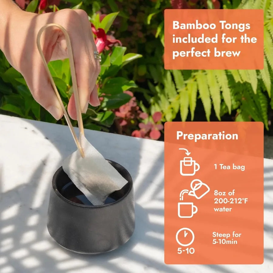 120 Tea Bags Ginger Turmeric Cinnamon Tea Bags Supports Immune Health Aids Digestion 100% Natural Ingredients Blended Herbal Te