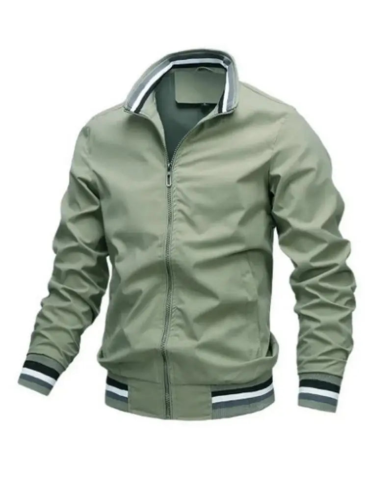 Men Windbreaker Jacket White Casual Jacket Fashion Men Outdoor Waterproof Sports Coat Spring Summer Bomber jacket Men Clothing