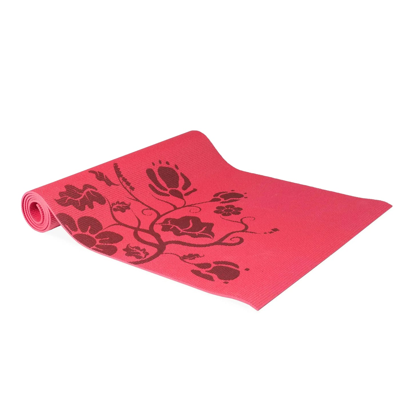 Yoga mat, fitness mat, non-slip surface, 24 x 68 inches, 5 mm, extra thick but lightweight, red. yoga mat thick
