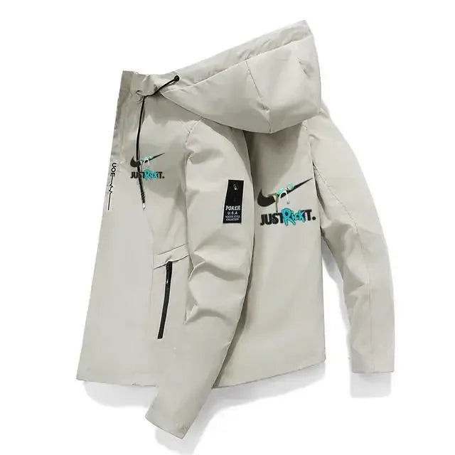 2025 New Spring And Autumn Brand Men's Windproof Zipper Jacket Casual High Quality Hooded Baseball Jacket Outdoor Sports Jacket