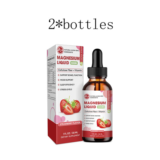 Magnesium Glycinate Liquid Drop, Sleep Support Vegan Non-GMO 30Ml