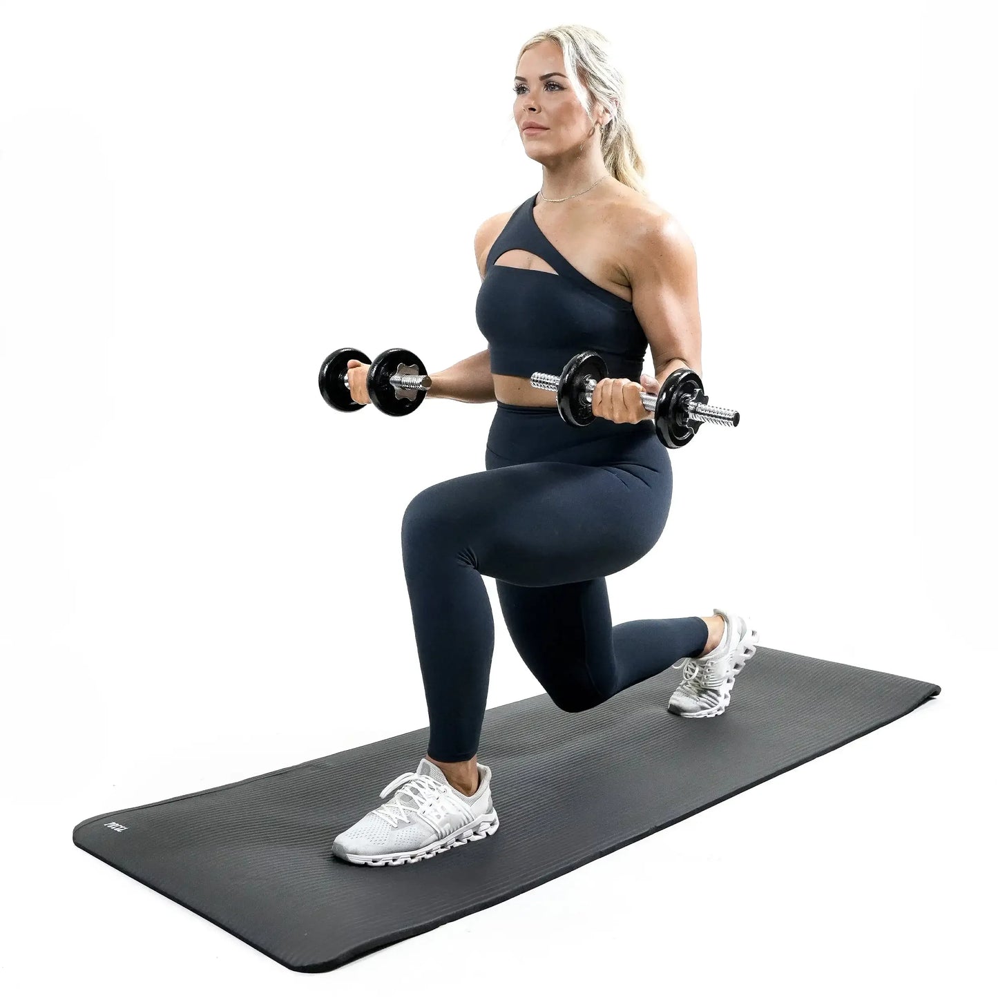 12mm Thick NBR Fitness Yoga Mat, Non-Slip Wide Exercise Mat, Portable Strap, Includes Carry Sling