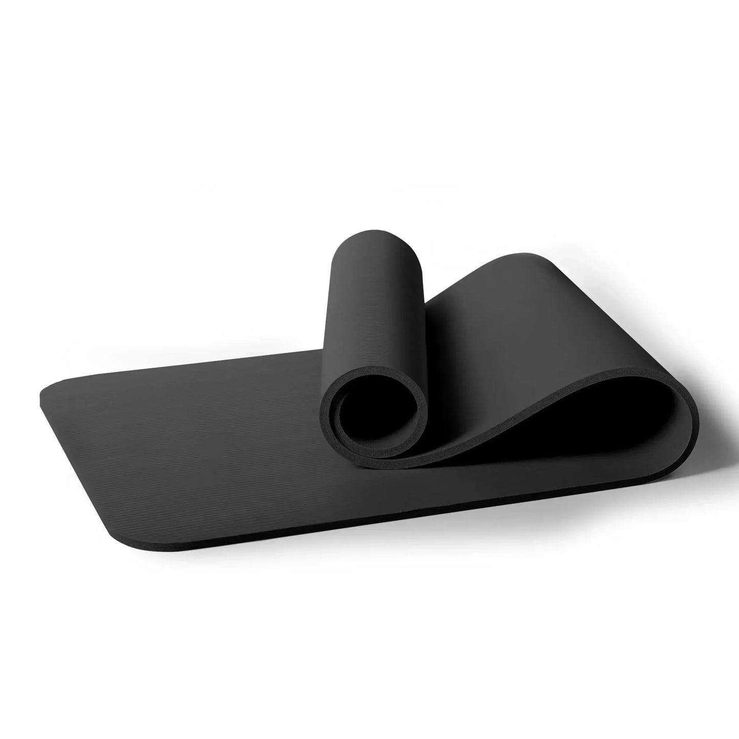 12mm Thick NBR Fitness Yoga Mat, Non-Slip Wide Exercise Mat, Portable Strap, Includes Carry Sling