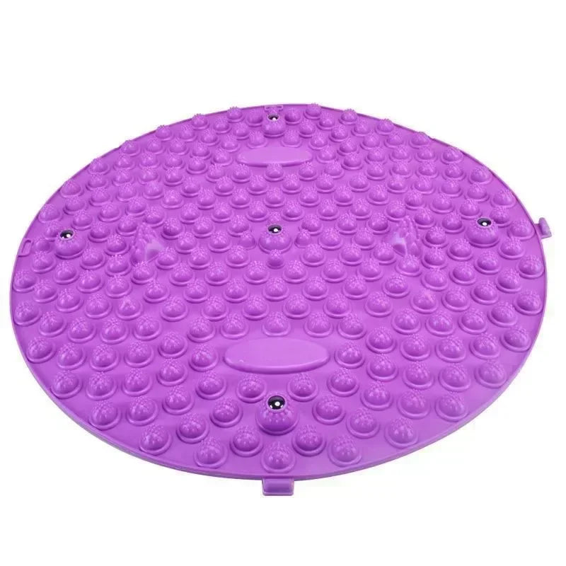 Foot Yoga Massage Acupressure Board Mat Muscle Relaxation Round Exercise Mat Fitness Foot Training Acupuncture Physiotherapy2027