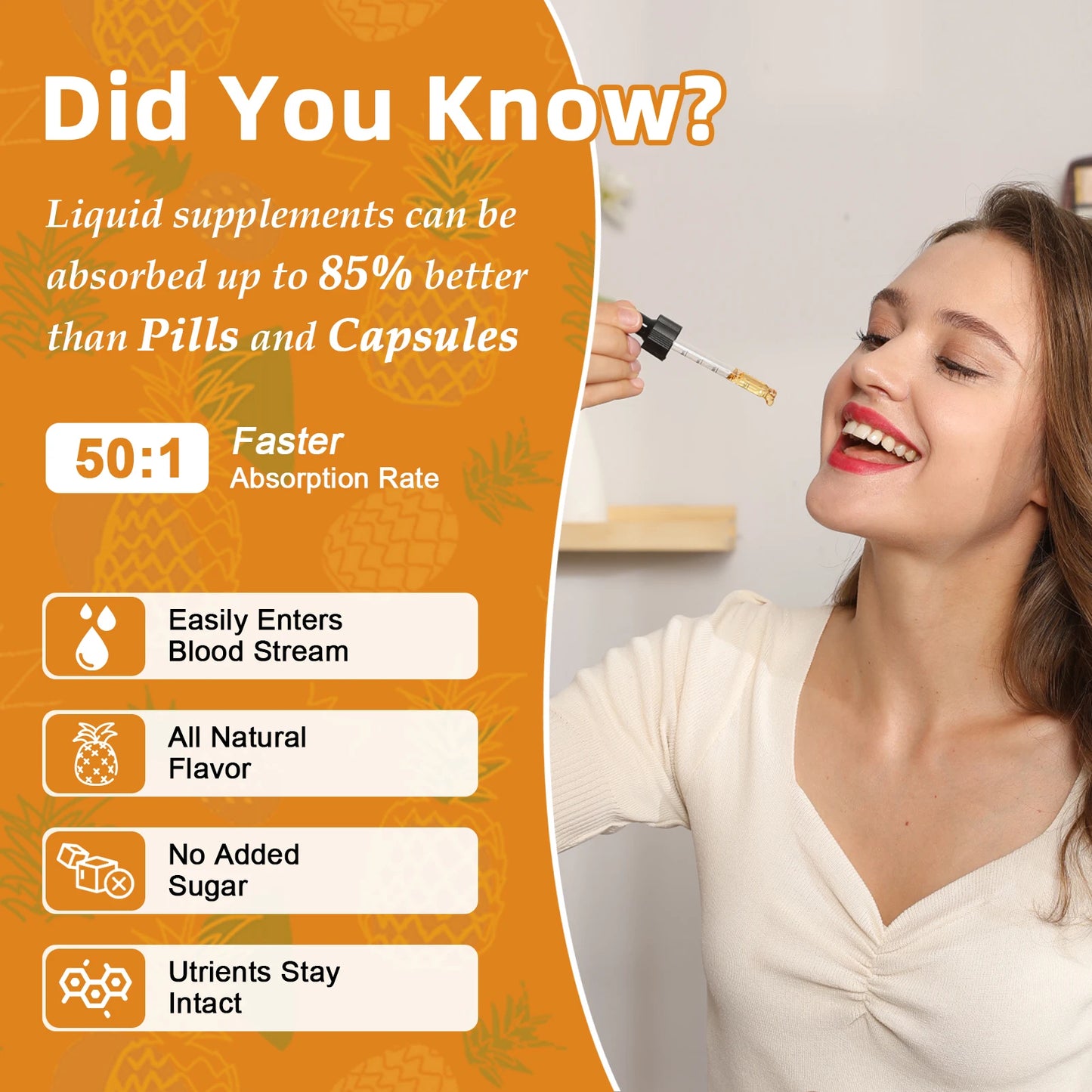 Magnesium Glycinate Liquid Drop Triple Magnesium Supplement with Magnesium Glycinate & Citrate for Calm Mood,Muscle & Sleep