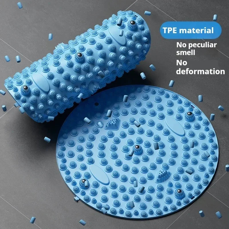 Foot Yoga Massage Acupressure Board Mat Muscle Relaxation Round Exercise Mat Fitness Foot Training Acupuncture Physiotherapy2027