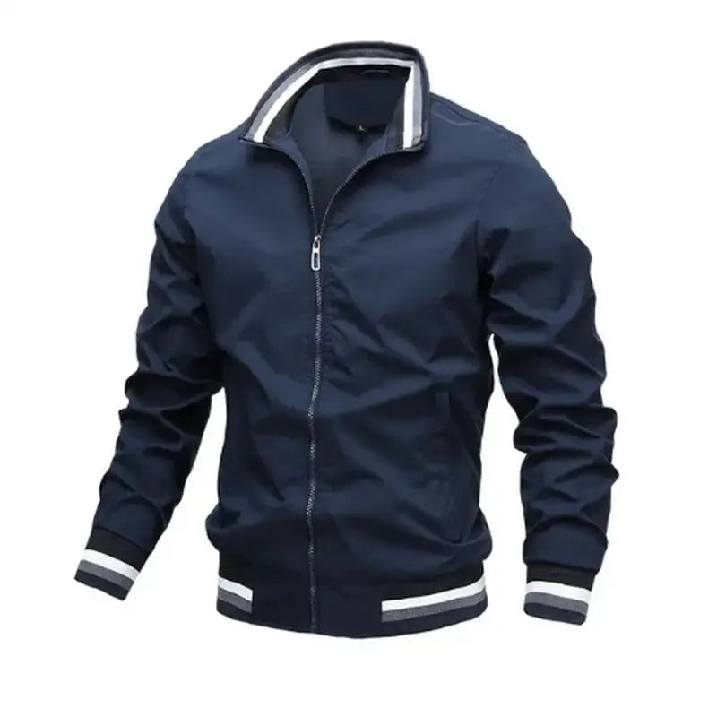 Men Windbreaker Jacket White Casual Jacket Fashion Men Outdoor Waterproof Sports Coat Spring Summer Bomber jacket Men Clothing