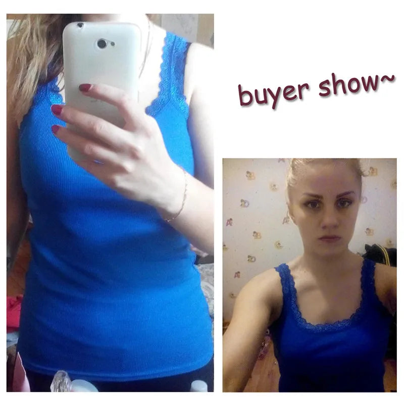 2025 Summer Top Women Sleeveless Lace Tank Top Sexy Women's T-shirt Vest Tank Tops Female Vest Tops White Black Underwear Women